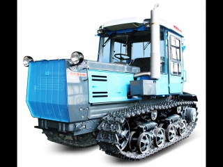 cultivation of chilly land with a khtz tractor. the cultivation of plowed fields tractor htz