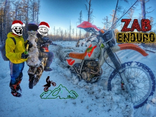 snow enduro 2015 | winter trail in snowy mountains