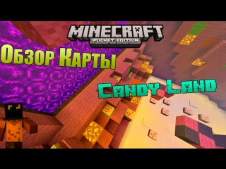 map overview - candy land - minecraft pe (pocket edition)