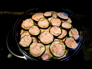 eggplant with adjika and mayonnaise