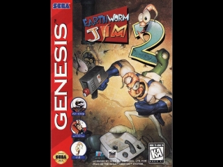 earthworm jim 2 - sega genesis [3rd series. jim is now in the caecum]