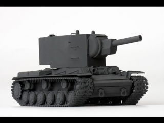 overview of the soviet heavy tank kv -2 from the company zvezda 1/35..